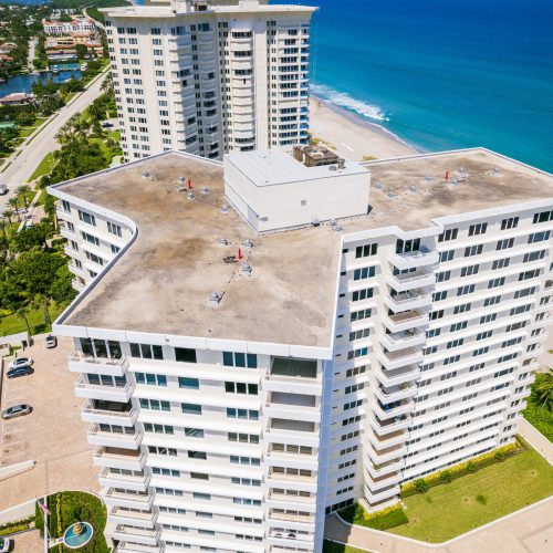 Aerial Drone of Lake Boca Raton Florida